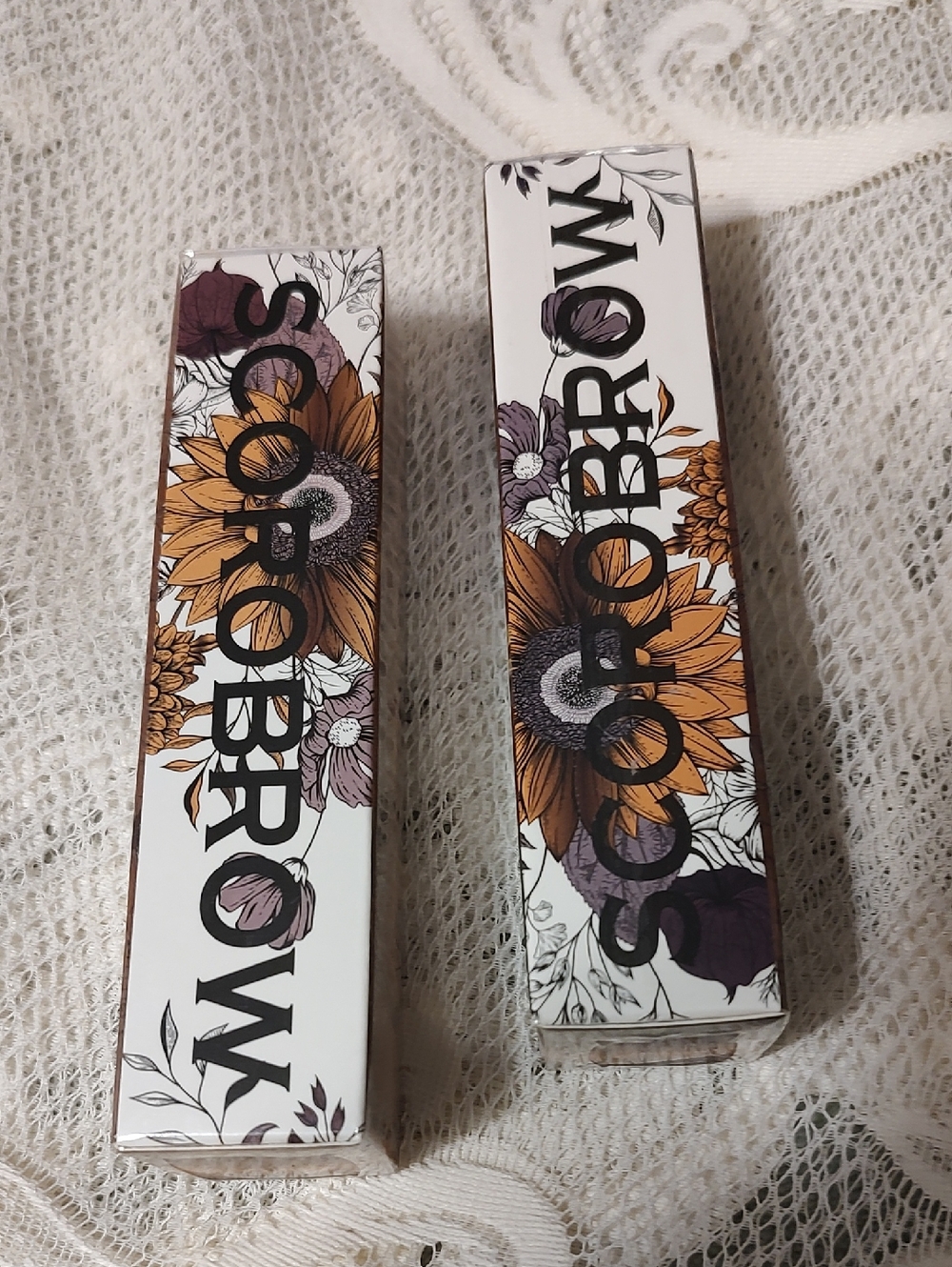 Socobrow Brow Product Duo in White, Gold & Purple Packaging